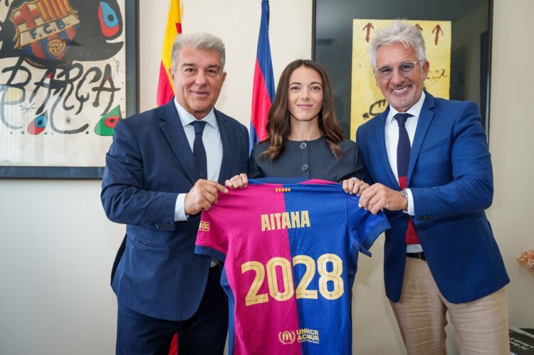 La Balón de Oro Aitana Bonmatí renueva con el Barça hasta 2028