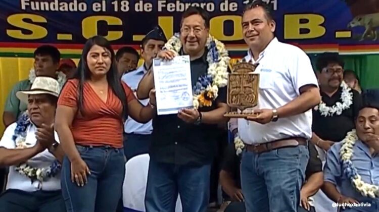 Interculturales proclaman a Arce como candidato único del MAS