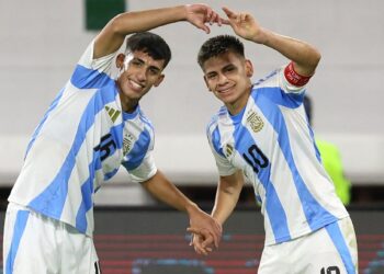 Argentina vence 4-3 a Uruguay y lidera junto a Brasil el Sudamericano Sub-20