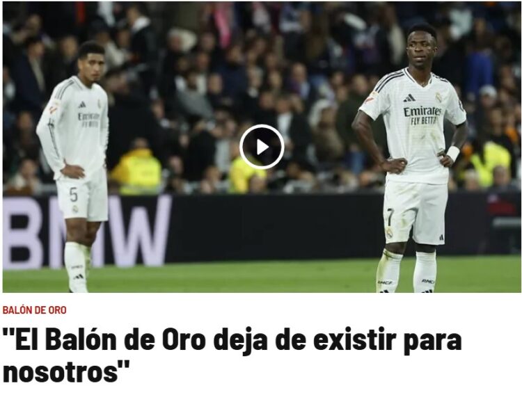 Real Madrid no viaja a París: sabe que Vinicius no gana el Balón de Oro