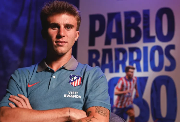 Pablo Barrios renueva con el Atlético de Madrid hasta 2030