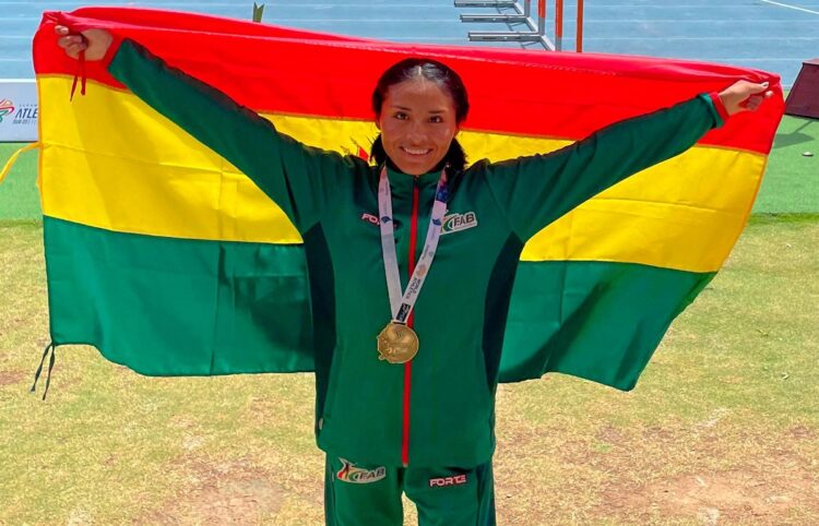 Benita Parra, campeona sudamericana en 5000