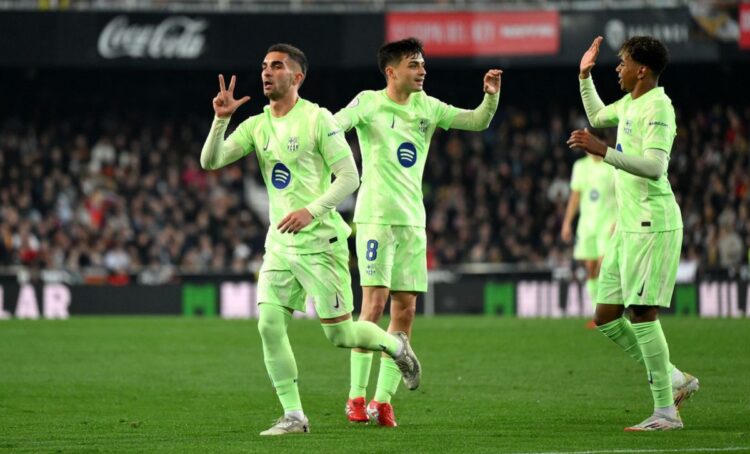 El Barcelona castiga con una manita al Valencia y pasa a semis de Copa del Rey