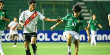 La Sub-15 de Bolivia cae 0-1 ante Perú en el Sudamericano