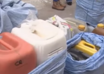 La ANH intercepta un intento de desvío de 650 litros de gasolina en Cochabamba