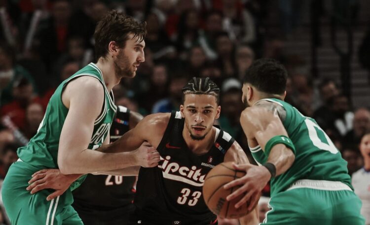 Tatum lidera a los Celtics en la victoria sobre Portland