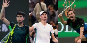 Alcaraz, Sinner y Medvedev a octavos del Masters 1000 de Shanghái