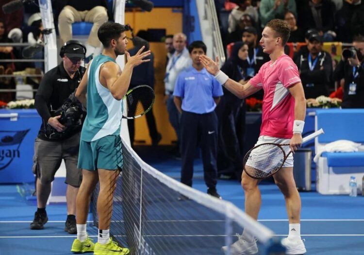 Alcaraz cae ante Lehecka en los cuartos de final de Doha