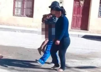El niño fue rescatado por los vecinos/RRSS