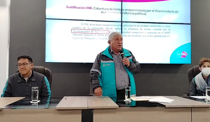 Por las respuestas del INE, Alcaldía de La Paz concluye que el Censo fue político, no técnico