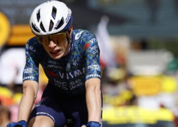 Vingegaard se cae en una etapa de la París-Niza ganada por Lenny Martinez