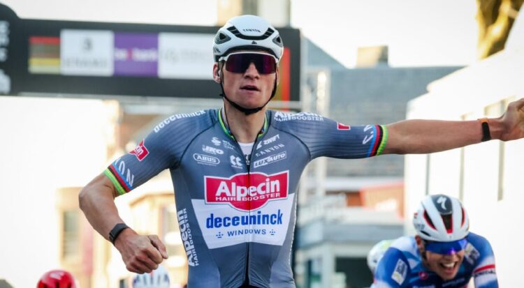 Van der Poel arranca su temporada en ruta con victoria en Gran Premio Samyn