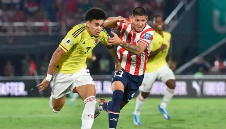 Colombia se aferra a la zona de clasificación al Mundial ante un duro Paraguay