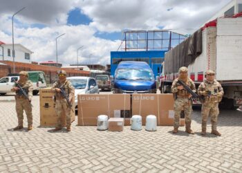 Incautan mercadería de contrabando valuada en Bs 1,2 millones en seis días