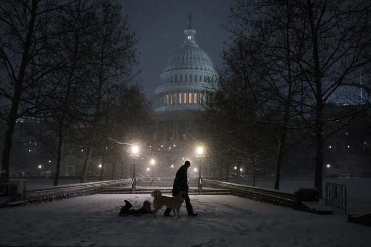 La capital de EEUU soporta bajas temperaturas