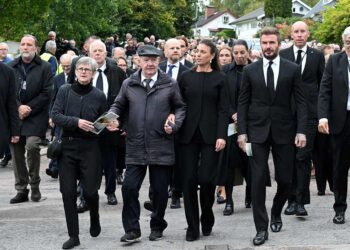 Beckham, entre los asistentes al funeral de Sven-Goran Eriksson en Suecia