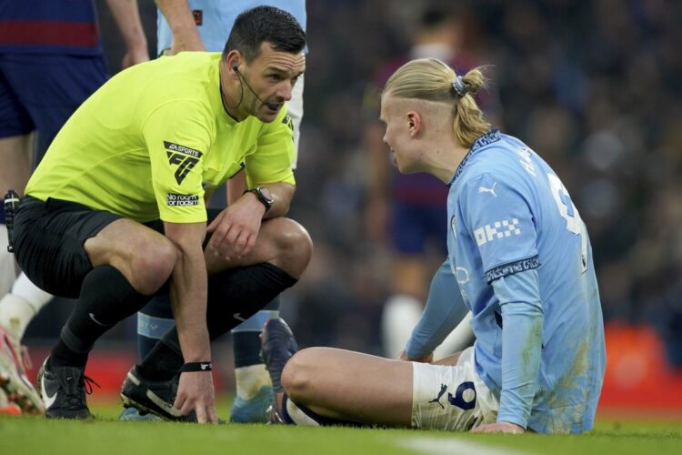 Haaland es duda con Manchester City ante el Liverpool