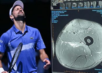 Djokovic publica una resonancia de su muslo e ironiza sobre ‘los expertos’ en lesiones
