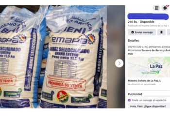 Denuncian venta de arroz de Emapa a través de ‘Marketplace’ de Facebook