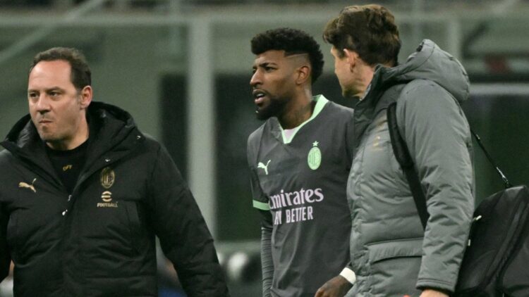 El brasileño Emerson Royal, baja dos meses con el AC Milan por lesión