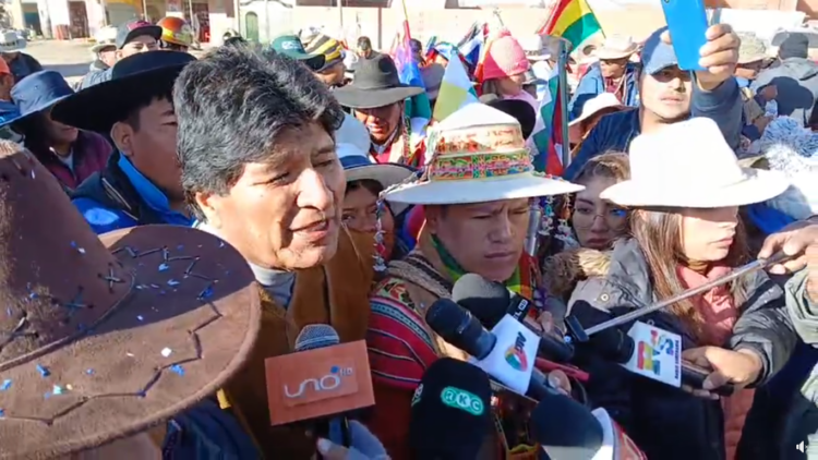Morales dice que no comentará nada sobre la convocatoria al diálogo