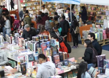 Una imagen de la Feria Internacional del Libro de La Paz de 2024. FOTO: CDLLP