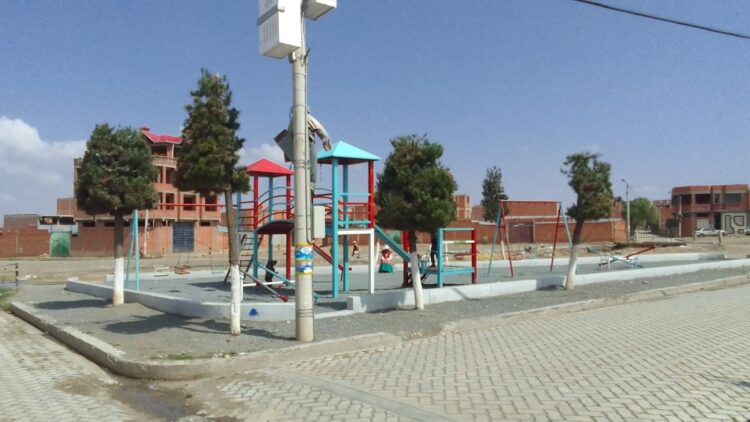 Árboles en el Distrito 14 de El Alto