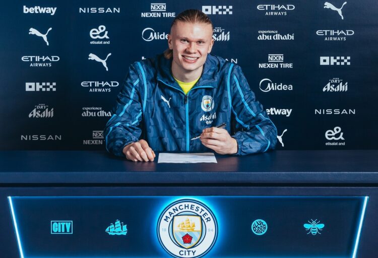 Haaland renueva con el Manchester City hasta 2034