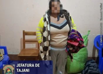 La mujer se encuentra en celdas de la FELCC de El Alto/ Policía Boliviana
