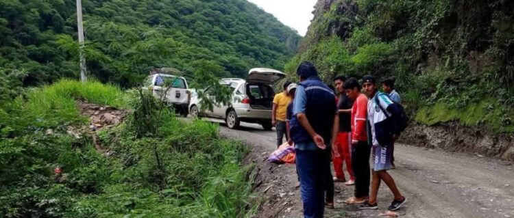 Comunarios ayudan a bomberos en la búsqueda