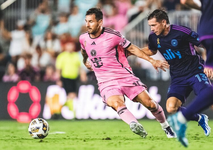 Con gol de Messi, el Inter Miami cede un empate 1-1 ante Charlotte