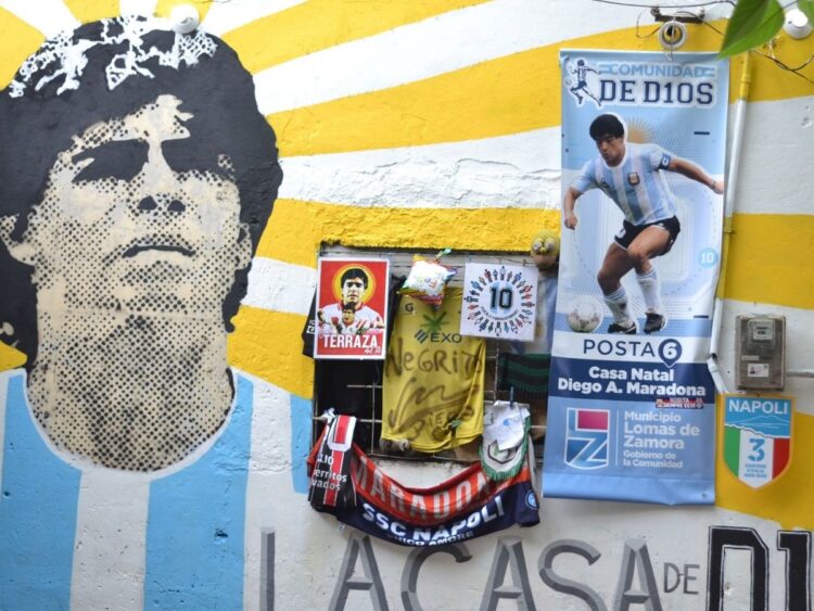 El fútbol argentino recordó a Maradona a cuatro años de su muerte