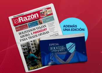 La Razón regresa al papel con una edición especial del Centenario de Bolívar