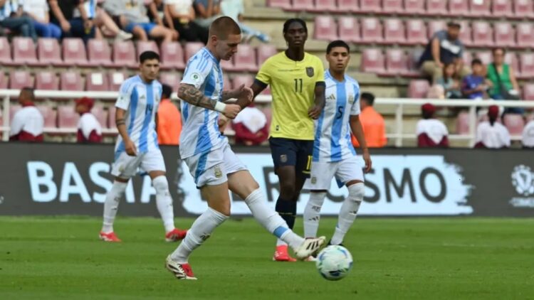 La clasificada Argentina empata 0-0 con el eliminado Ecuador en Sudamericano Sub-20