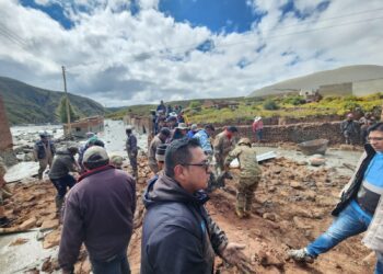 Colapso de laguna Kenko en Potosí deja al 80% de familias bajo el lodo