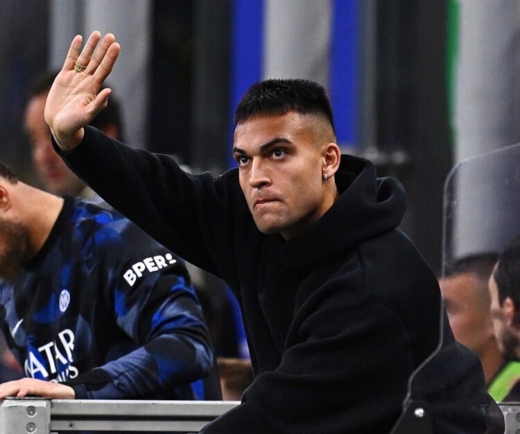 Lautaro Martínez, ausente también del derbi copero contra el Milan