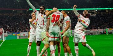 Leipzig elimina al Wolfsburgo y es el último semifinalista en Copa alemana