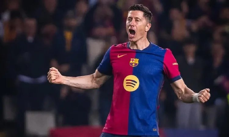 Lewandowski fue cambiado por lesión a una semana de la final de Copa del Rey