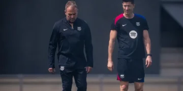 Lewandowski se incorpora a los entrenamientos del Barcelona