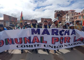 Comienza desde Patacamaya la marcha evista rumbo a La Paz