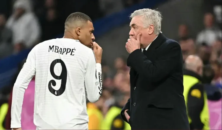 Ancelotti espera a Mbappé para la final de Copa ante el Barcelona