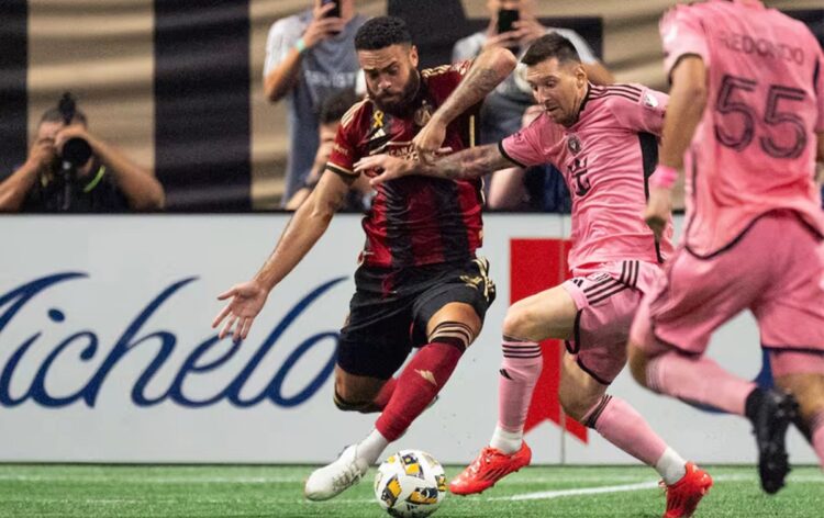 Messi juega media hora en empate 2-2 del Inter Miami ante Atlanta en la MLS
