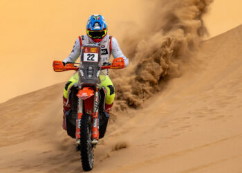 Michael Docherty gana la décima etapa del Rally Dakar en motos