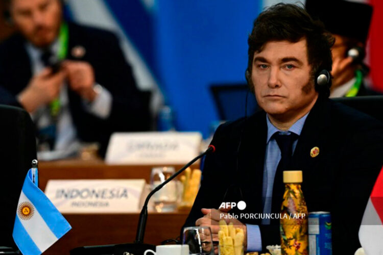 Javier Milei en el G20