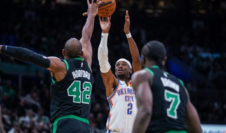 Shai Gilgeous-Alexander anota 34 puntos en triunfo de Thunder sobre Celtics