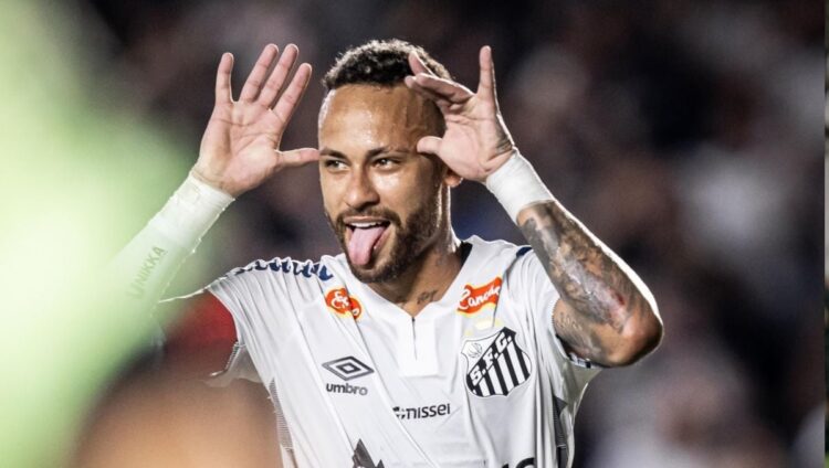 Neymar anota su primer gol desde su regreso al Santos de Brasil