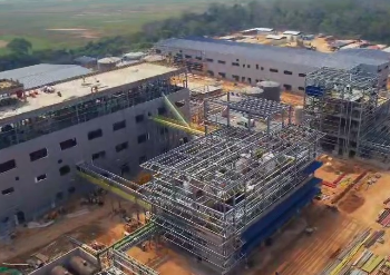 La planta industrial de transformación de Soya en Santa Cruz registra un 93% de avance