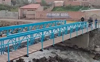 La Alcaldía estrena puente y pasarela entre Callapa e Irpavi II 