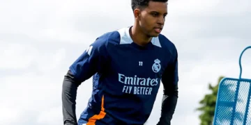 El brasileño Rodrygo abandona el entrenamiento del Real Madrid