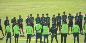 Intensidad, remate y gol, la ‘fórmula’ boliviana para el Titán
